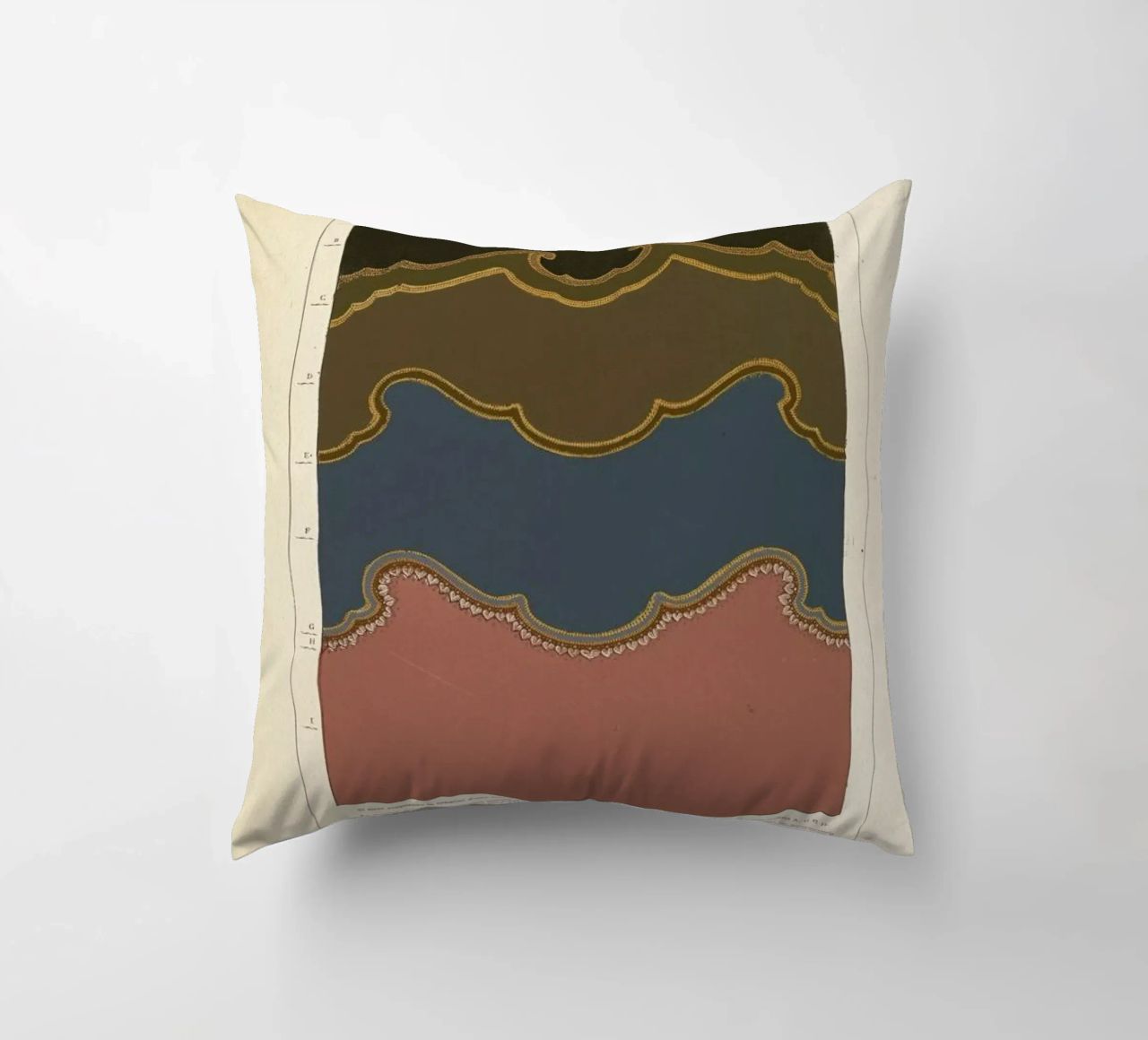 Tenture murale, L'harmonie des couleurs, 1815 - Édouard Guichard coussin de Artokoloro Quint Lox Ltd