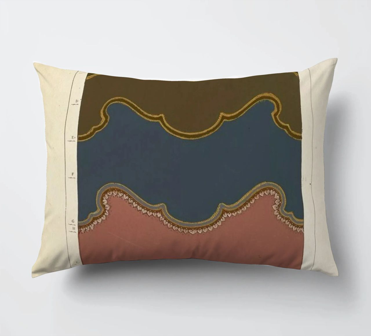 Tenture murale, L'harmonie des couleurs, 1815 - Édouard Guichard coussin de Artokoloro Quint Lox Ltd
