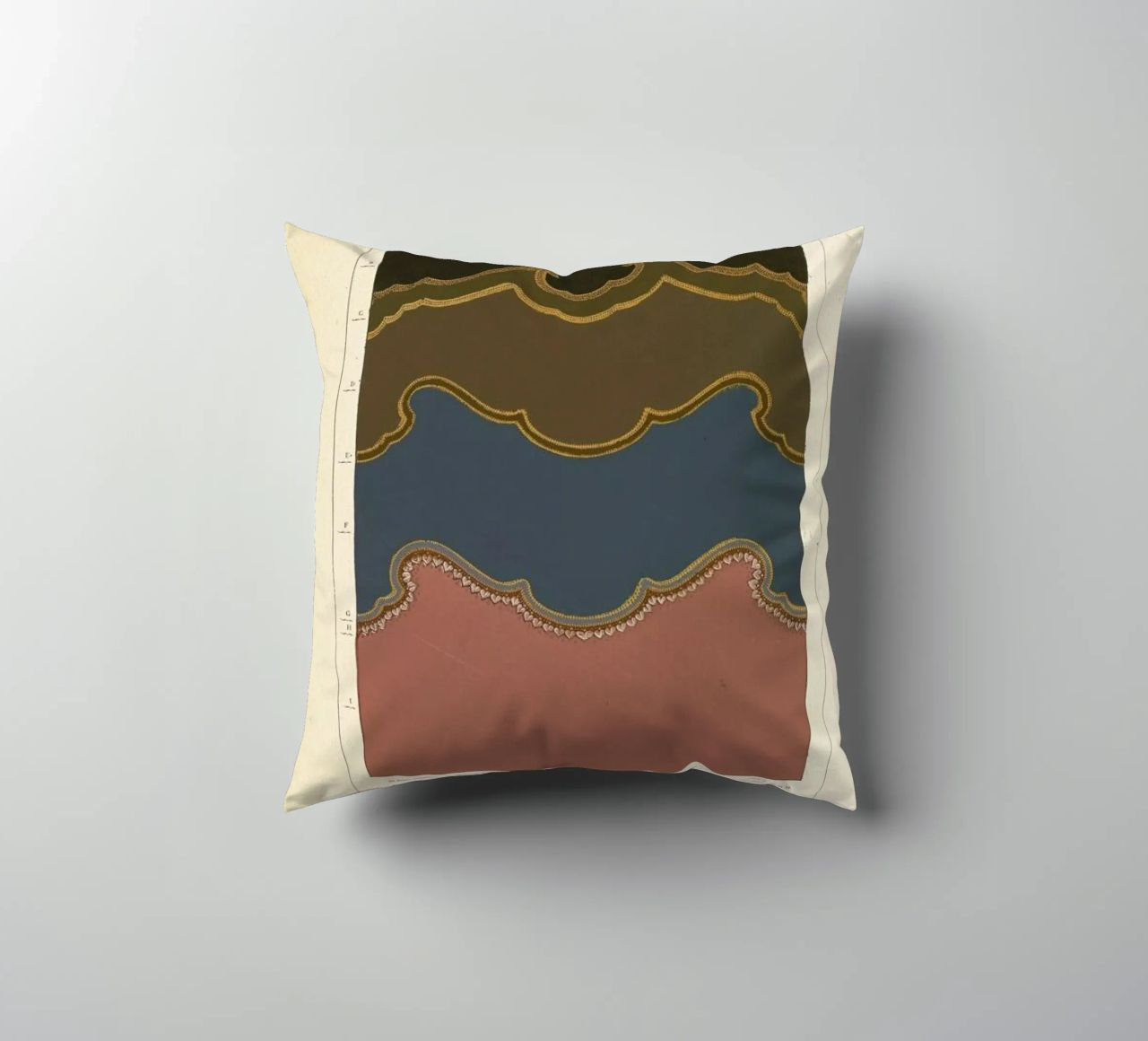 Tenture murale, L'harmonie des couleurs, 1815 - Édouard Guichard coussin de Artokoloro Quint Lox Ltd