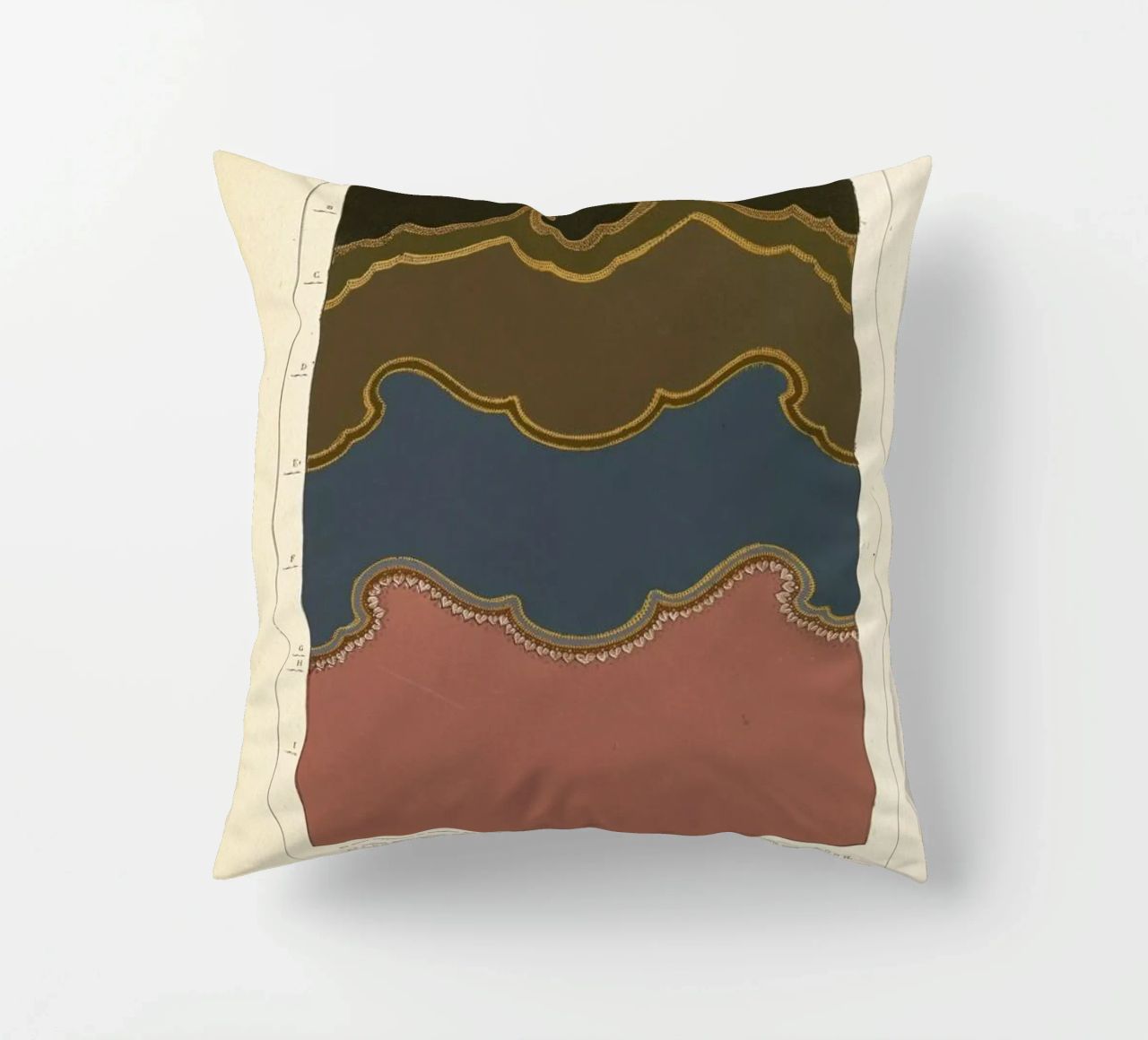 Tenture murale, L'harmonie des couleurs, 1815 - Édouard Guichard coussin de Artokoloro Quint Lox Ltd