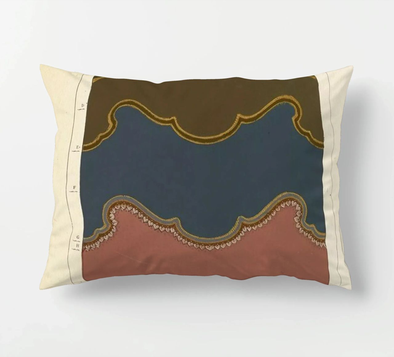Tenture murale, L'harmonie des couleurs, 1815 - Édouard Guichard coussin de Artokoloro Quint Lox Ltd