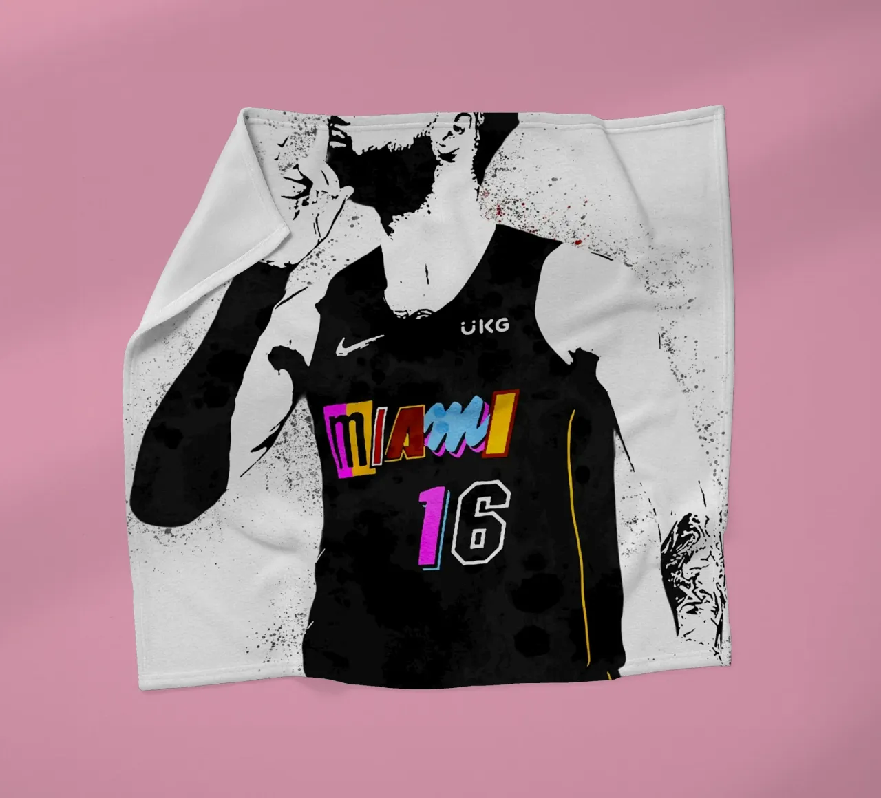 Caleb Martin Miami Heat coperta in pile da tenten