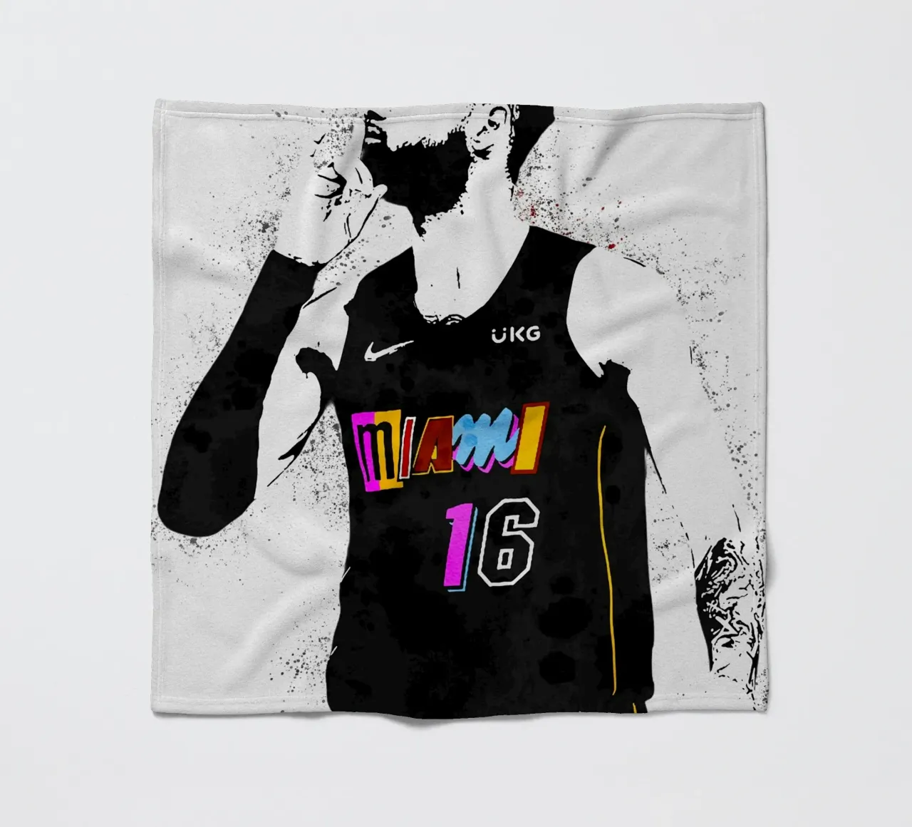 Caleb Martin Miami Heat coperta in pile da tenten