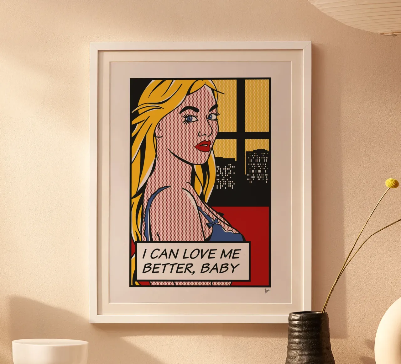 No041 Blake Blossom-TGND poster con telaio in alluminio da Girl Next Door Fantasy Dramas
