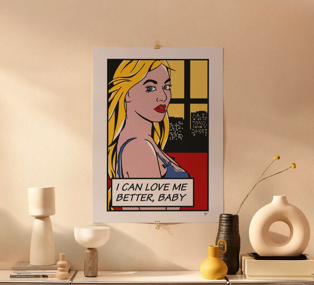 No041 Blake Blossom-TGND poster con telaio in alluminio da Girl Next Door Fantasy Dramas