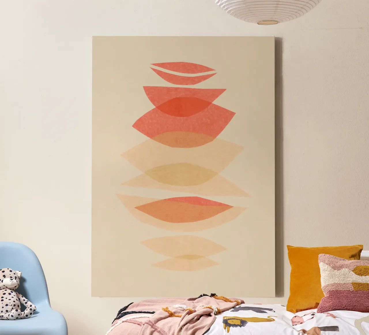Bloemblaadjes #6 canvas met Baklijst van Alisa Galitsyna
