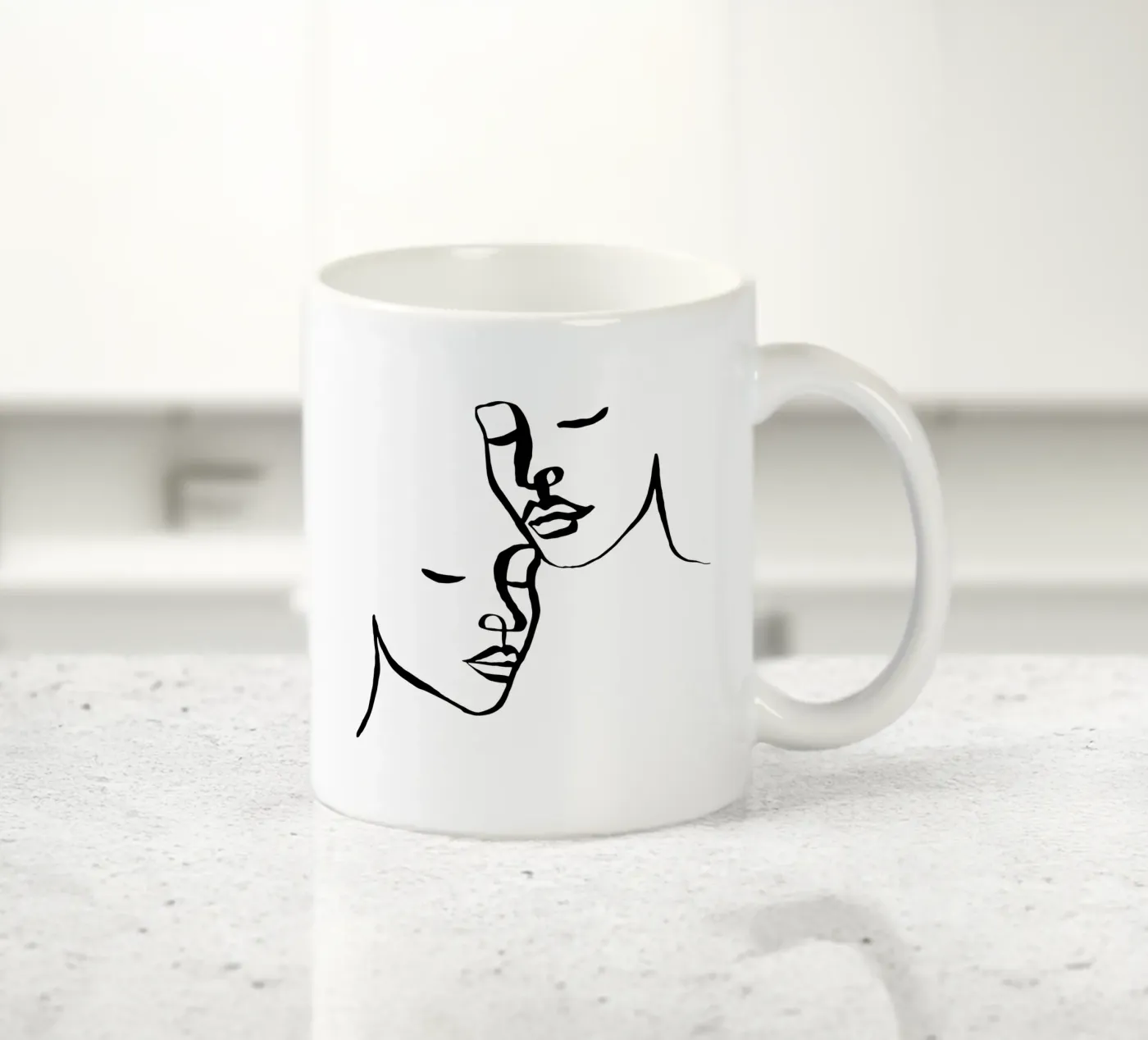 Two Lovers ceramic mug by Ninhol