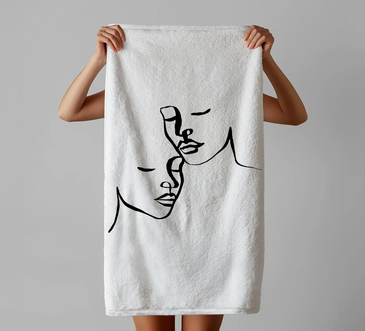 Two Lovers towel by Ninhol