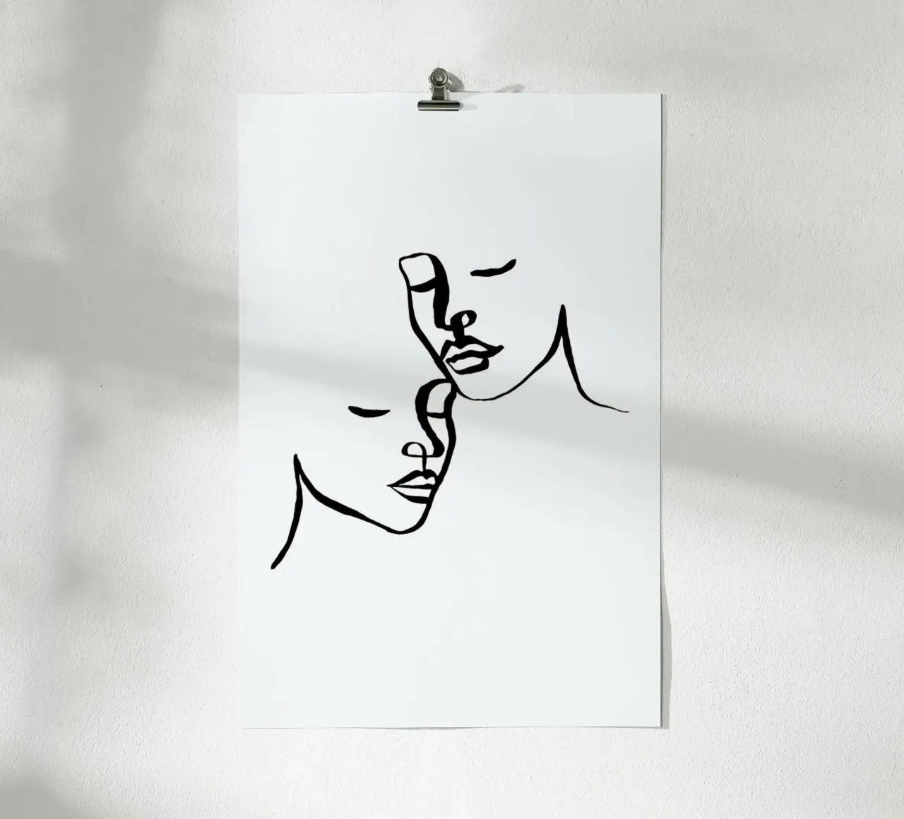 Two Lovers poster con telaio in alluminio da Ninhol