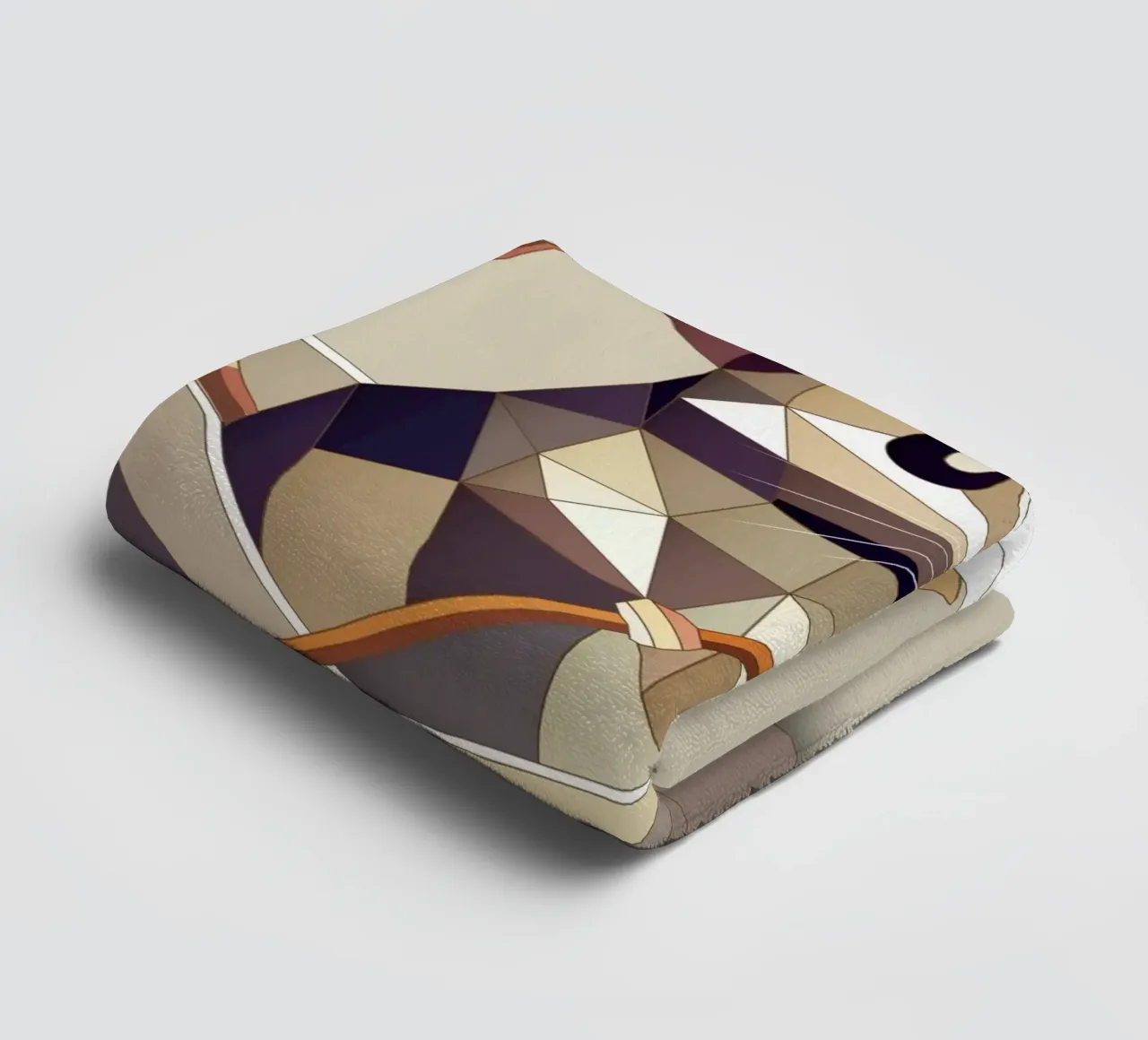 Adventurous mouse in a paper ship - polygon style towel by namosh