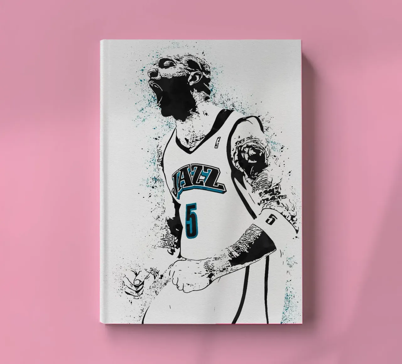 Carlos Boozer Utah Jazz 2 notebook by tenten