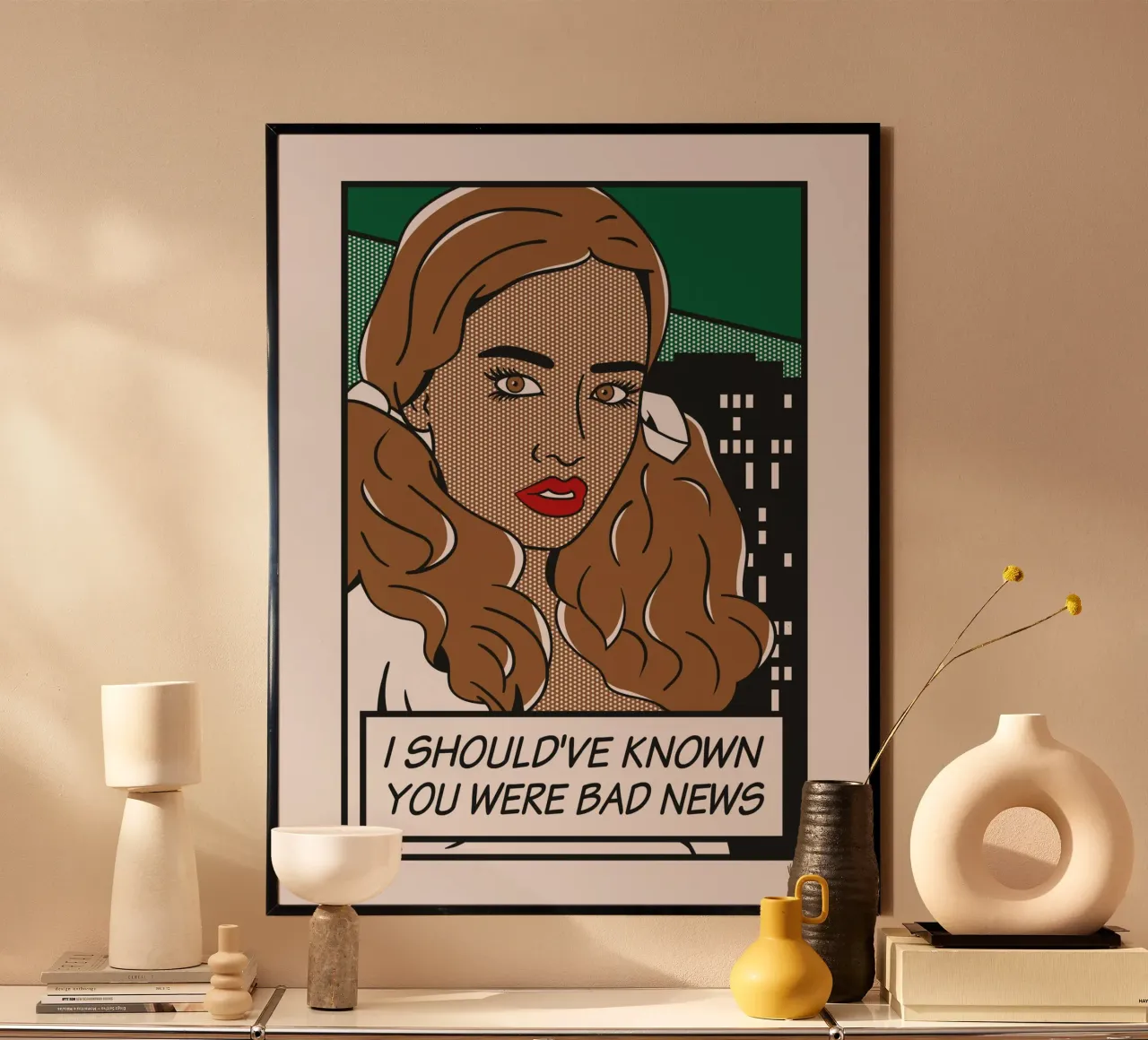 No045 Putri Cinta-TGND poster con telaio in legno da Girl Next Door Fantasy Dramas