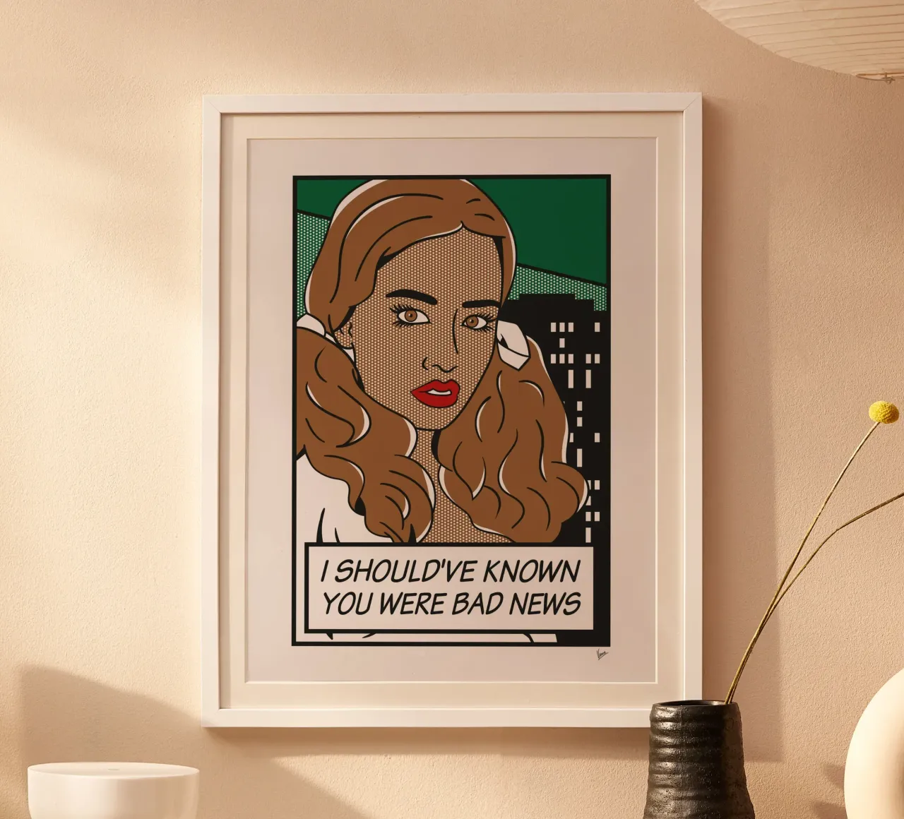 No045 Putri Cinta-TGND poster con telaio in legno da Girl Next Door Fantasy Dramas
