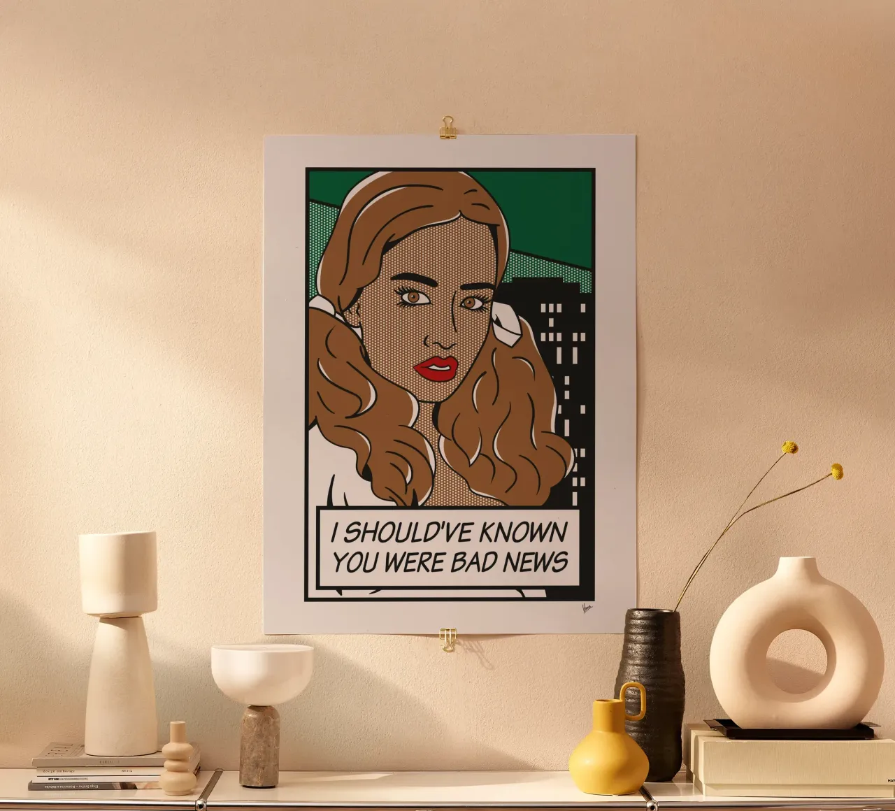 No045 Putri Cinta-TGND poster con telaio in legno da Girl Next Door Fantasy Dramas