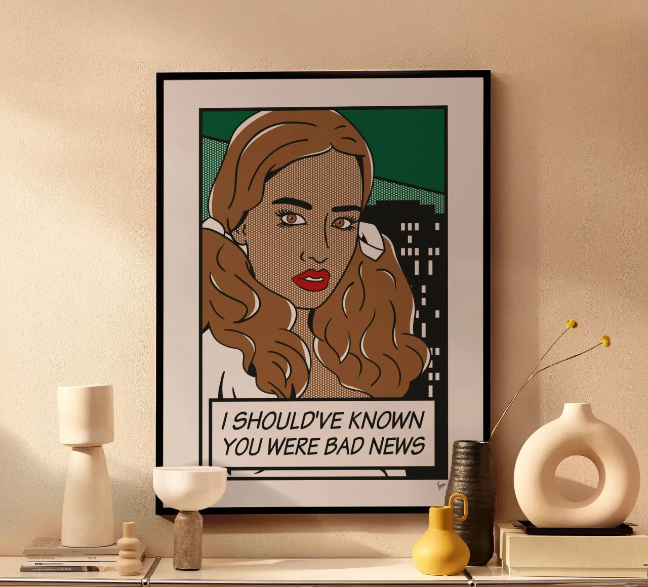 No045 Putri Cinta-TGND poster con telaio in legno da Girl Next Door Fantasy Dramas