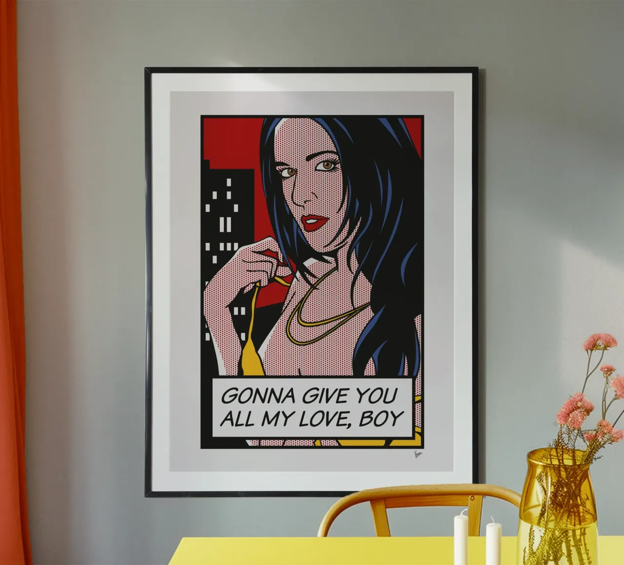 No047 India Summer-TGND poster con telaio in plastica da Girl Next Door Fantasy Dramas