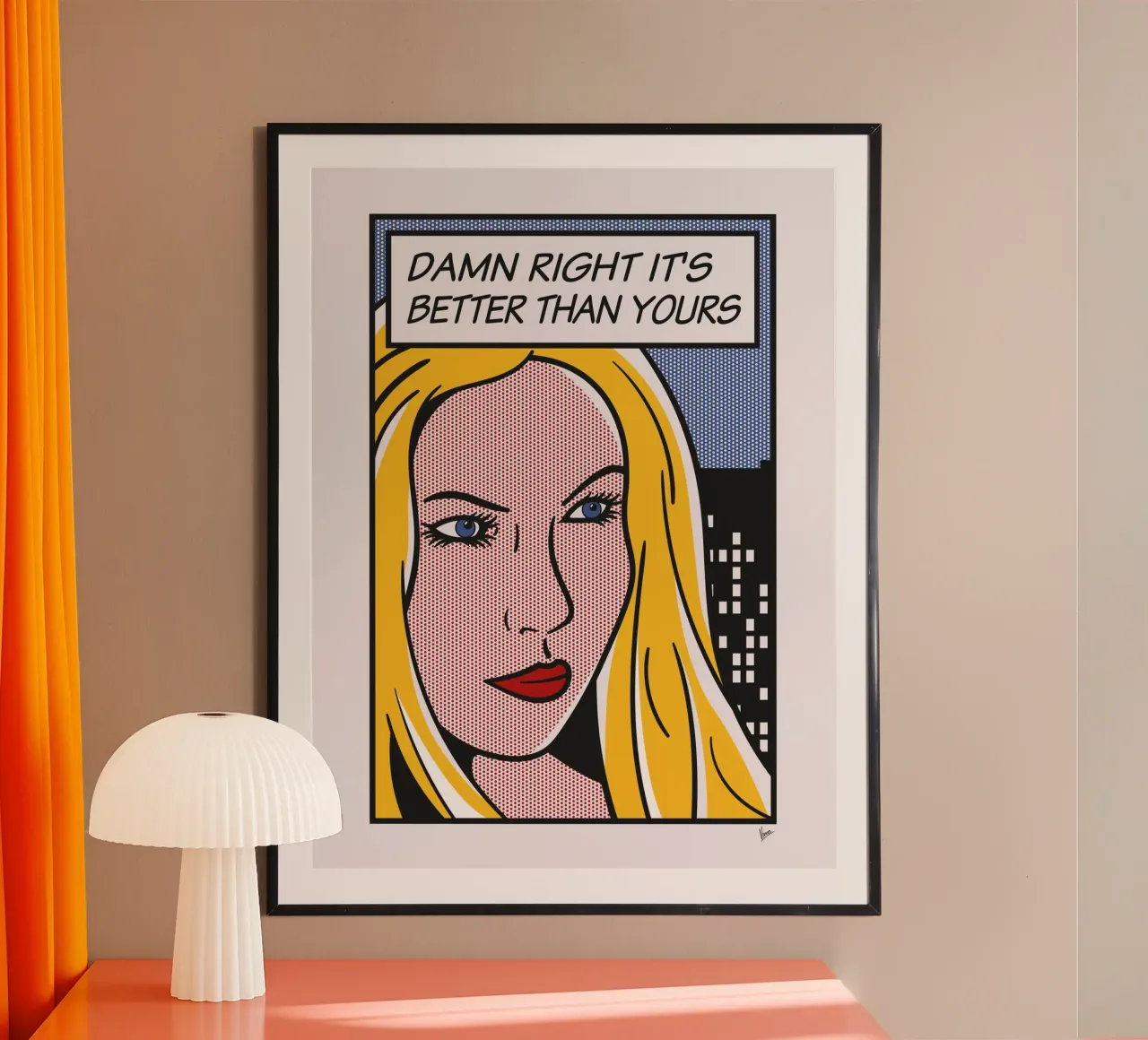 No049 Krystal boyd-TGND poster con telaio in alluminio da Girl Next Door Fantasy Dramas