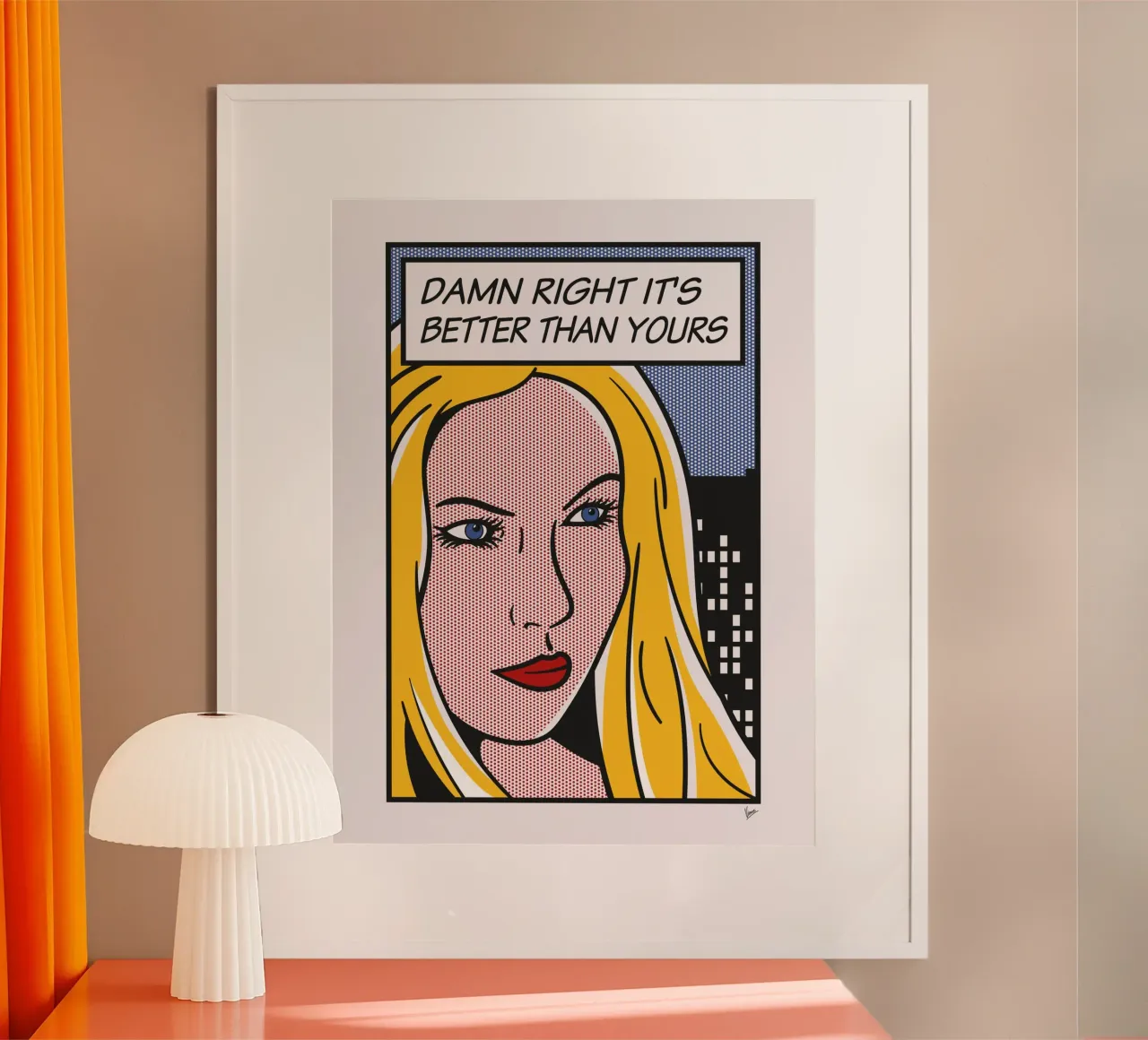 No049 Krystal boyd-TGND poster con telaio in alluminio da Girl Next Door Fantasy Dramas