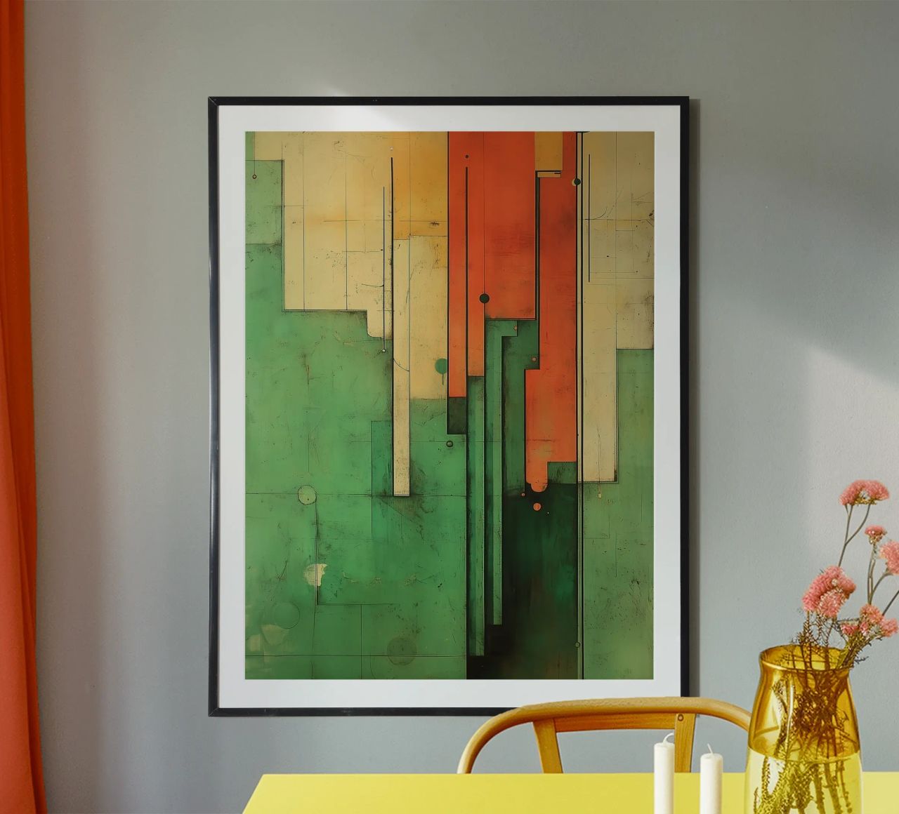 Abstract geometric retro modern design poster by Little Things
