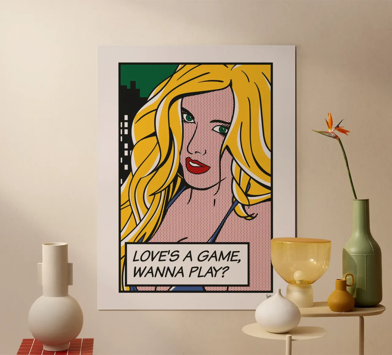 No053 Samantha Saint-TGND poster con telaio in alluminio da Girl Next Door Fantasy Dramas