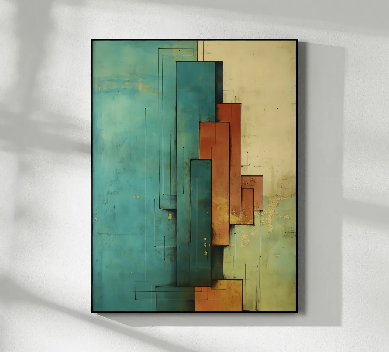 Design astratto geometrico moderno e retrò plexiglass da Little Things