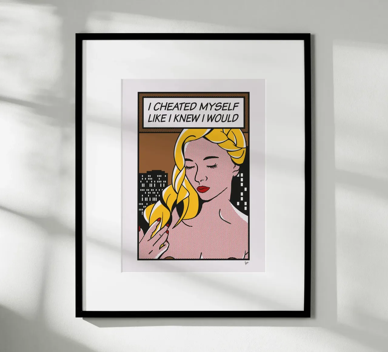 No060 Piper Perri-TGND poster con telaio in alluminio da Girl Next Door Fantasy Dramas