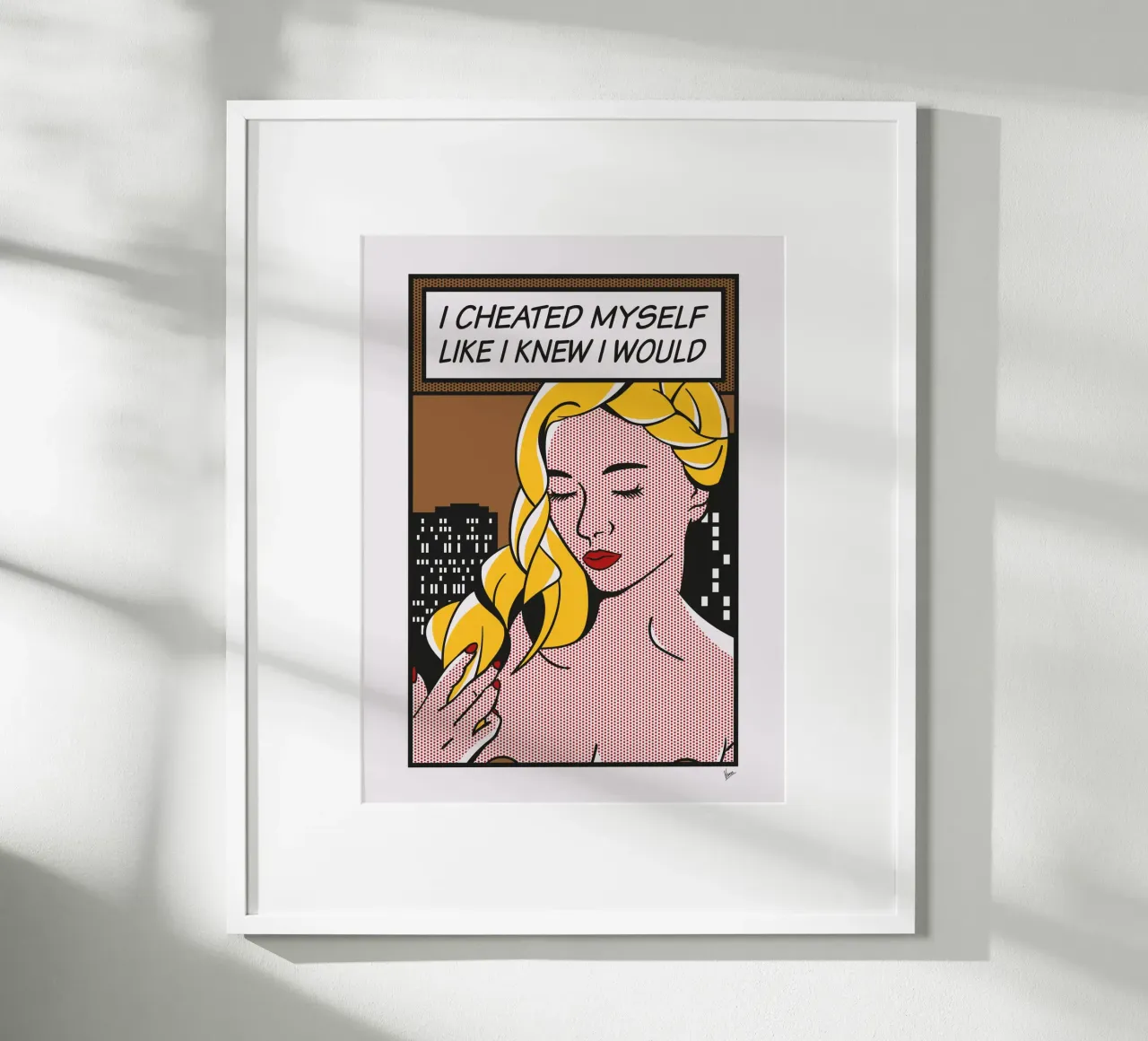 No060 Piper Perri-TGND poster con telaio in alluminio da Girl Next Door Fantasy Dramas