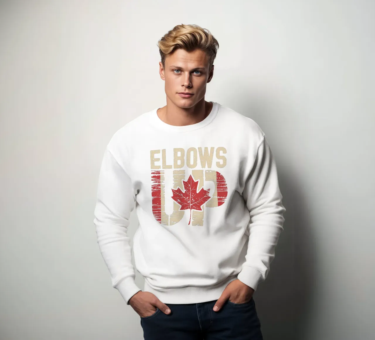 Gomiti in su Canada V1 felpa da heatherloulin