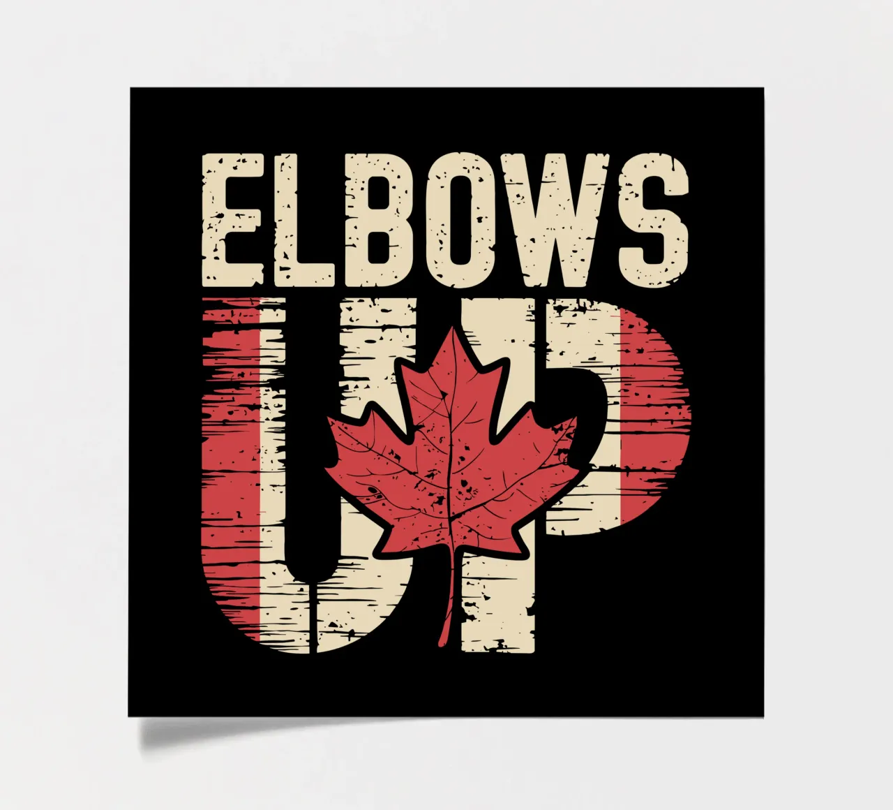 Elbows Up Kanada V1 Stickerbogen von heatherloulin