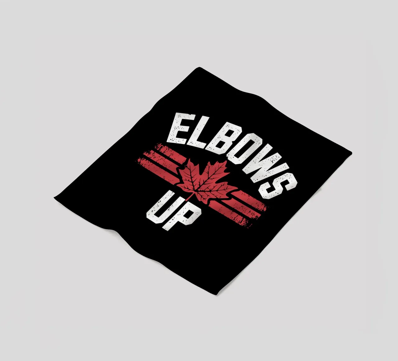 Elbows Up Canada V3 fleece blanket by heatherloulin