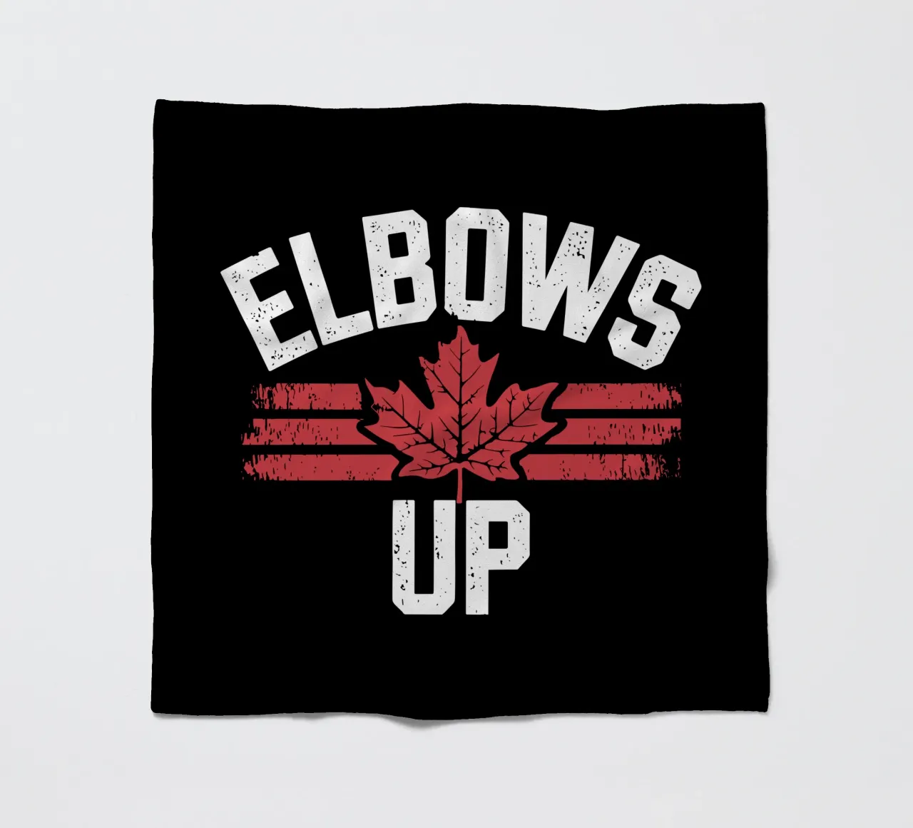 Elbows Up Canada V3 fleece blanket by heatherloulin