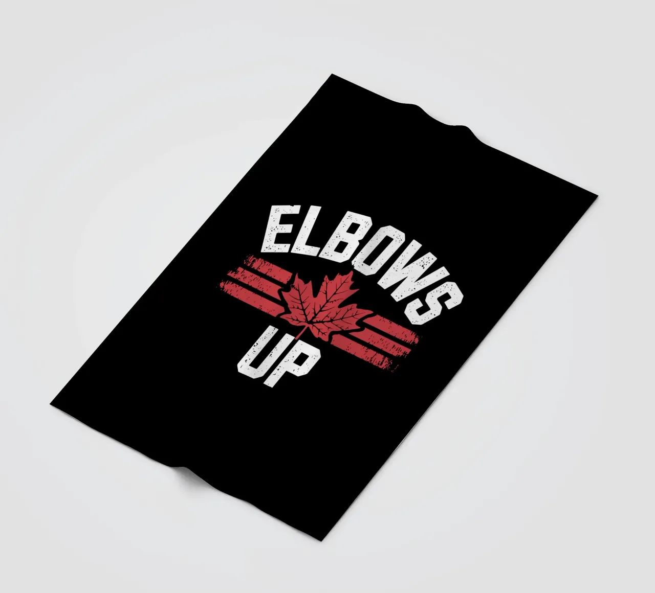 Elbows Up Canada V3 fleece blanket by heatherloulin