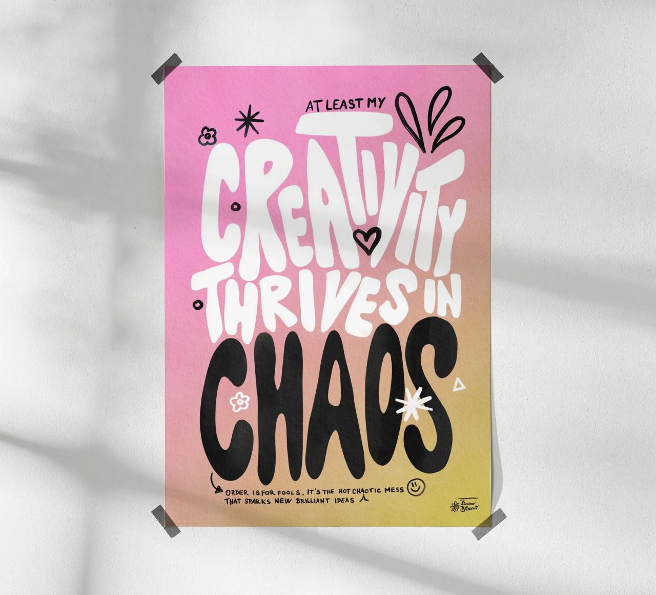 Kreatives Chaos Poster von Pictufy Sun & Spirit