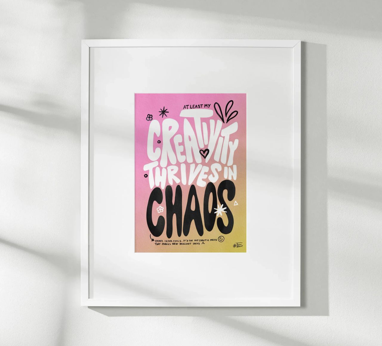 Kreatives Chaos Poster von Pictufy Sun & Spirit