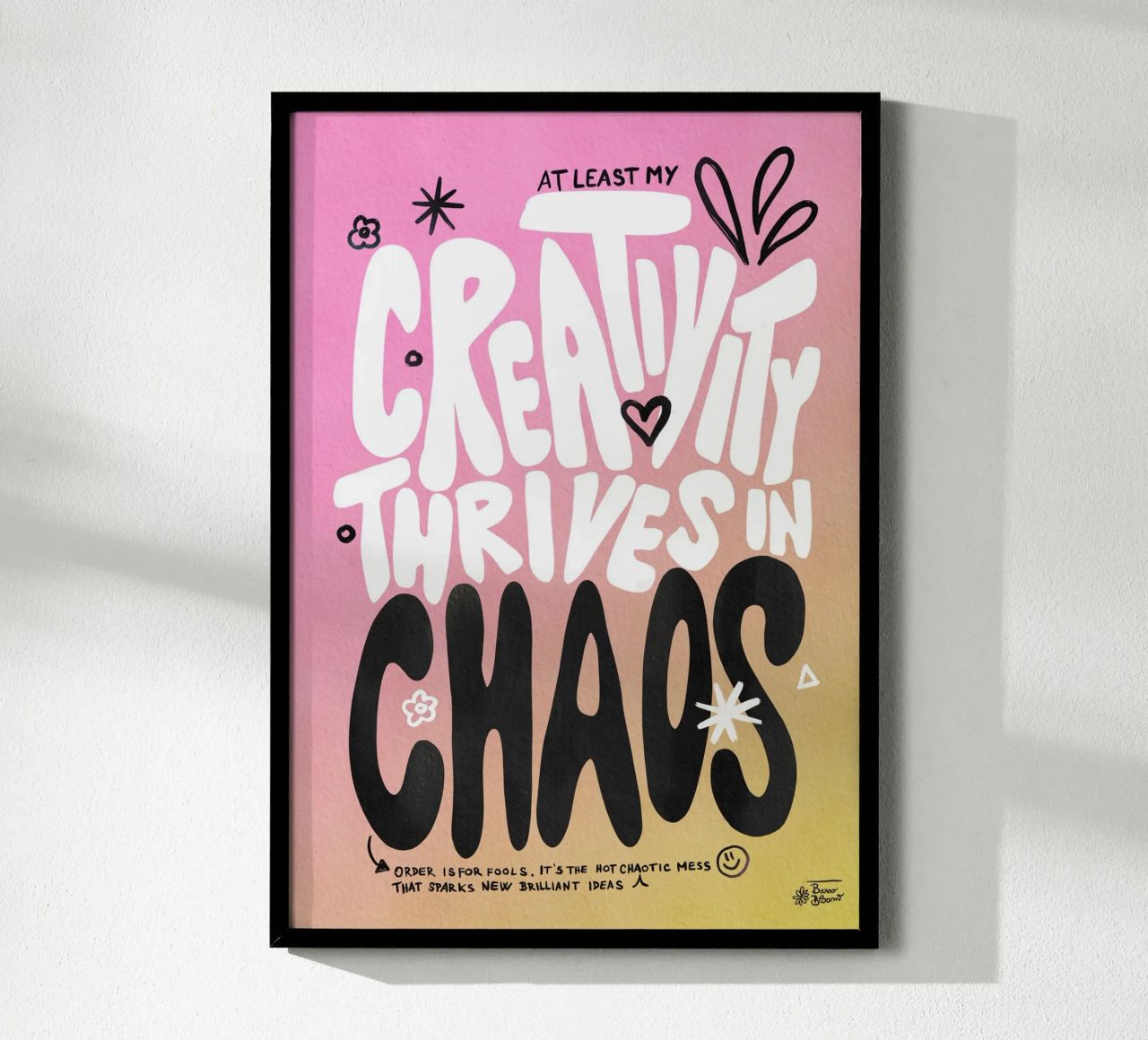 Kreatives Chaos Poster von Pictufy Sun & Spirit