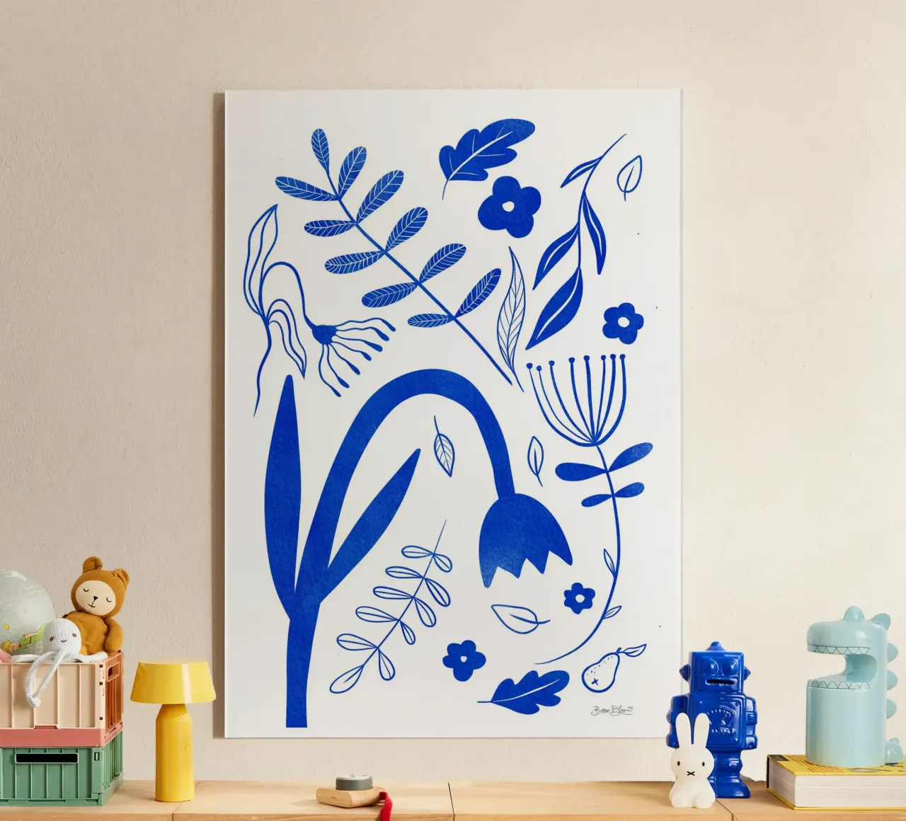 Fiori blu plexiglass da Pictufy Sun & Spirit