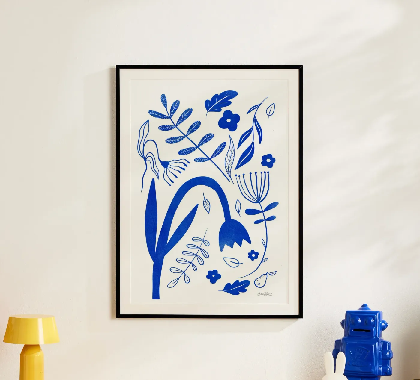 Fiori blu poster da Pictufy Sun & Spirit