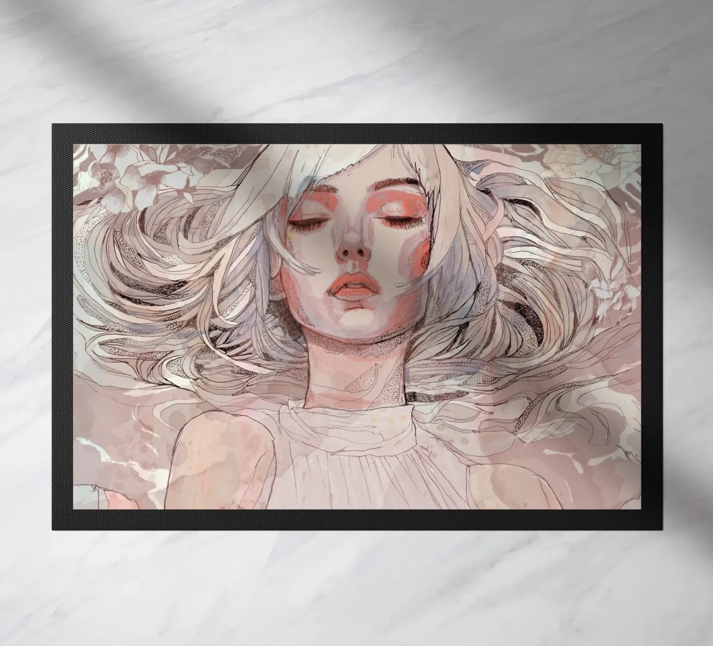 bloem deurmat van Giulio Iurissevich