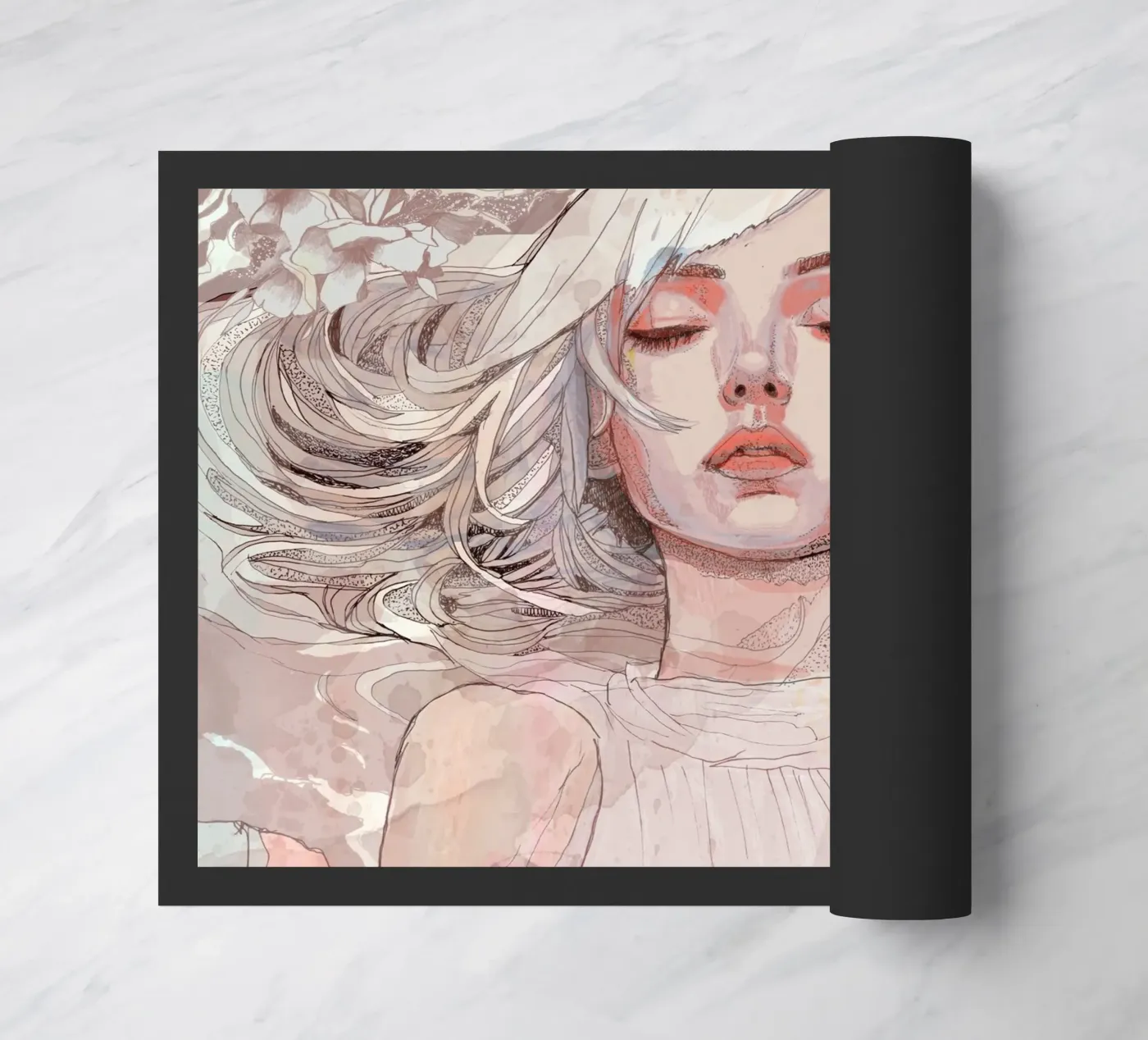 flower doormat by Giulio Iurissevich