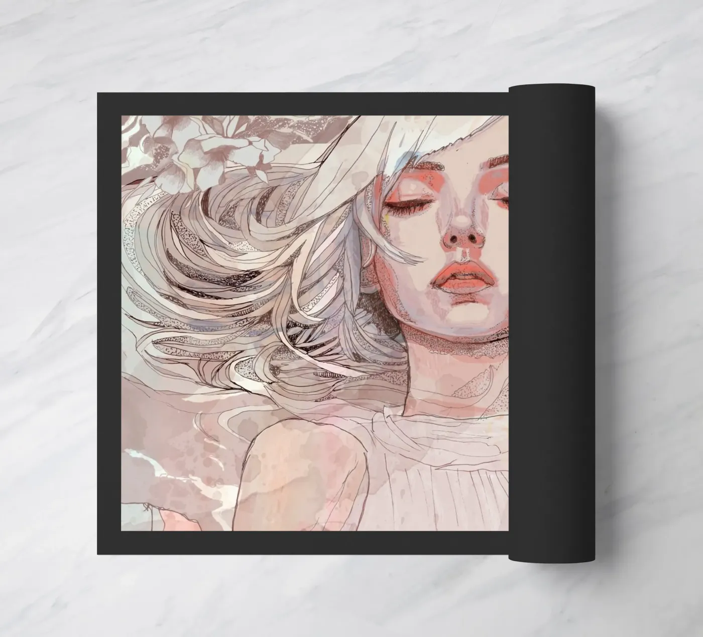 bloem deurmat van Giulio Iurissevich