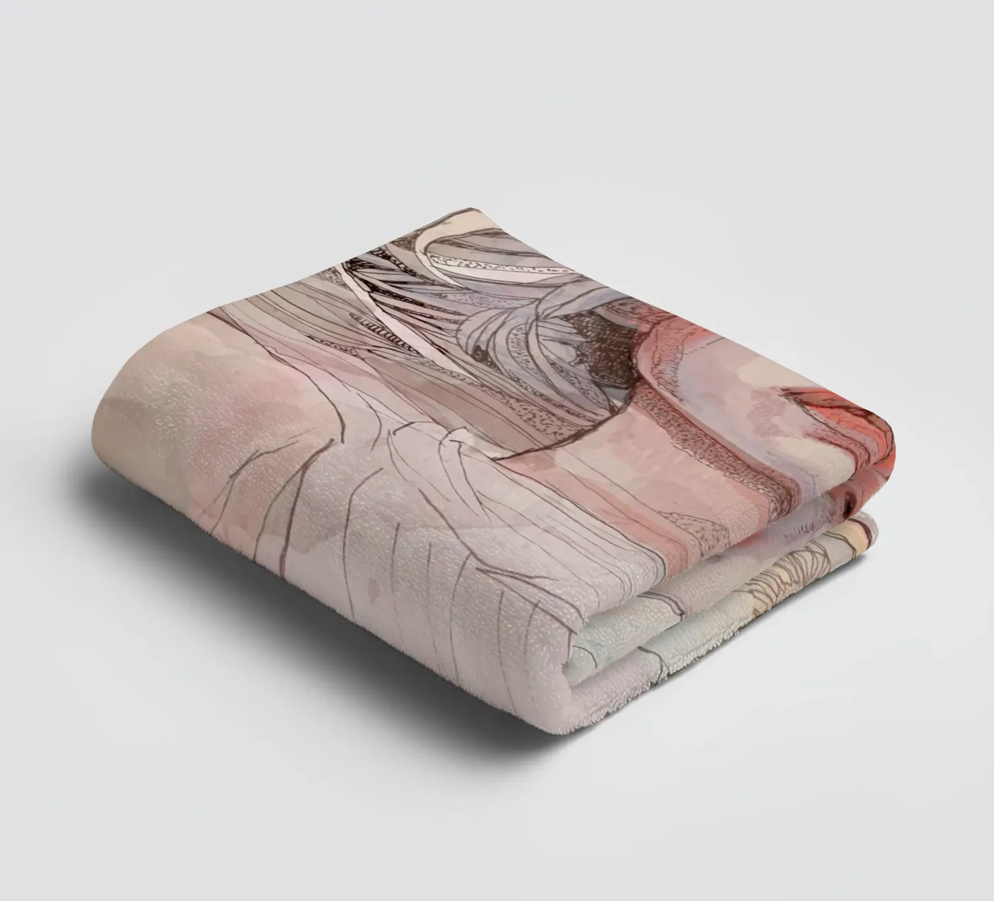 bloem badhanddoek van Giulio Iurissevich