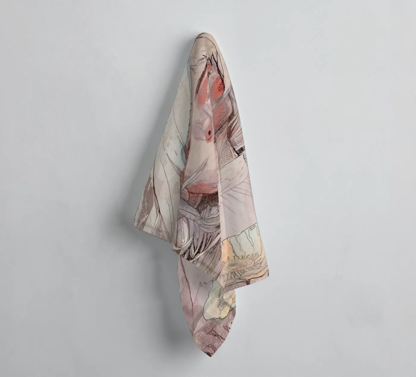 bloem badhanddoek van Giulio Iurissevich