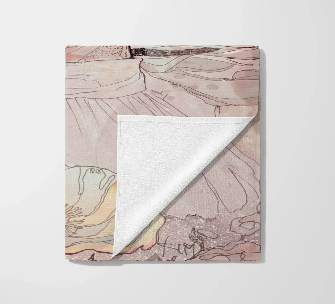 bloem strandhanddoek van Giulio Iurissevich