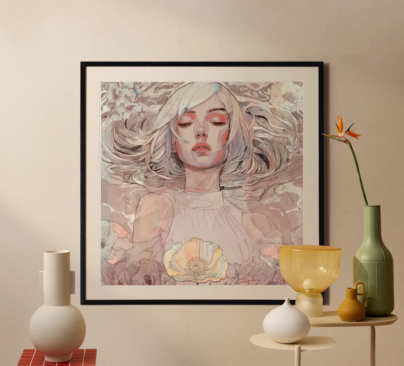 flower poster van Giulio Iurissevich