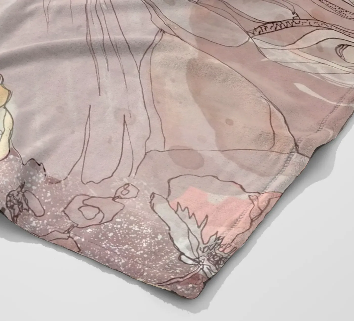 flower fleece blanket by Giulio Iurissevich