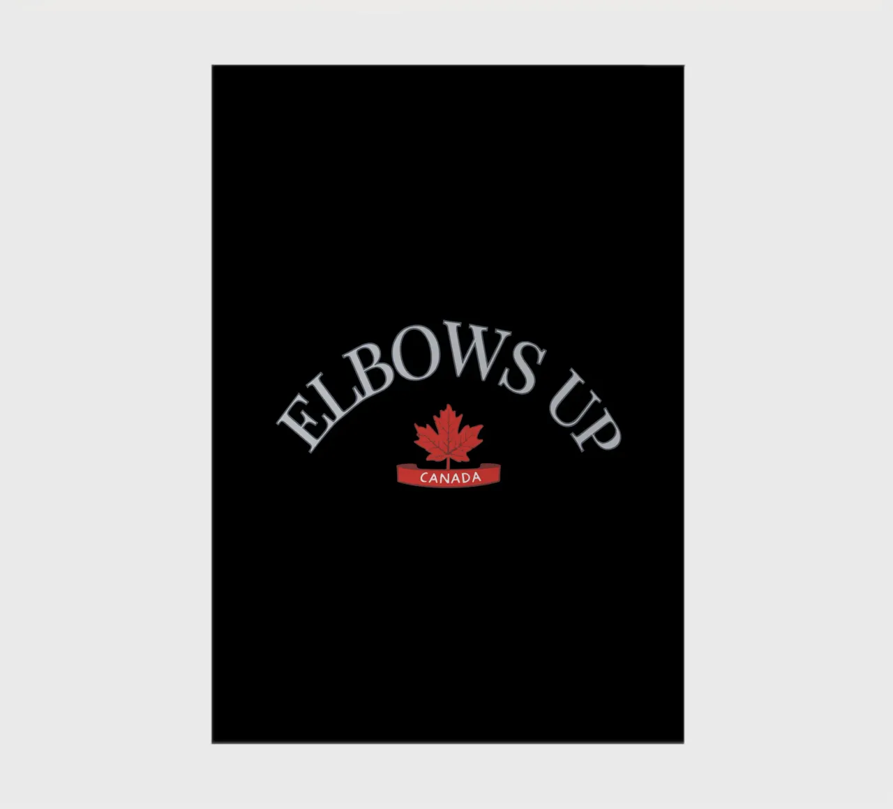 Elbows Up Canada V4 notebook by heatherloulin