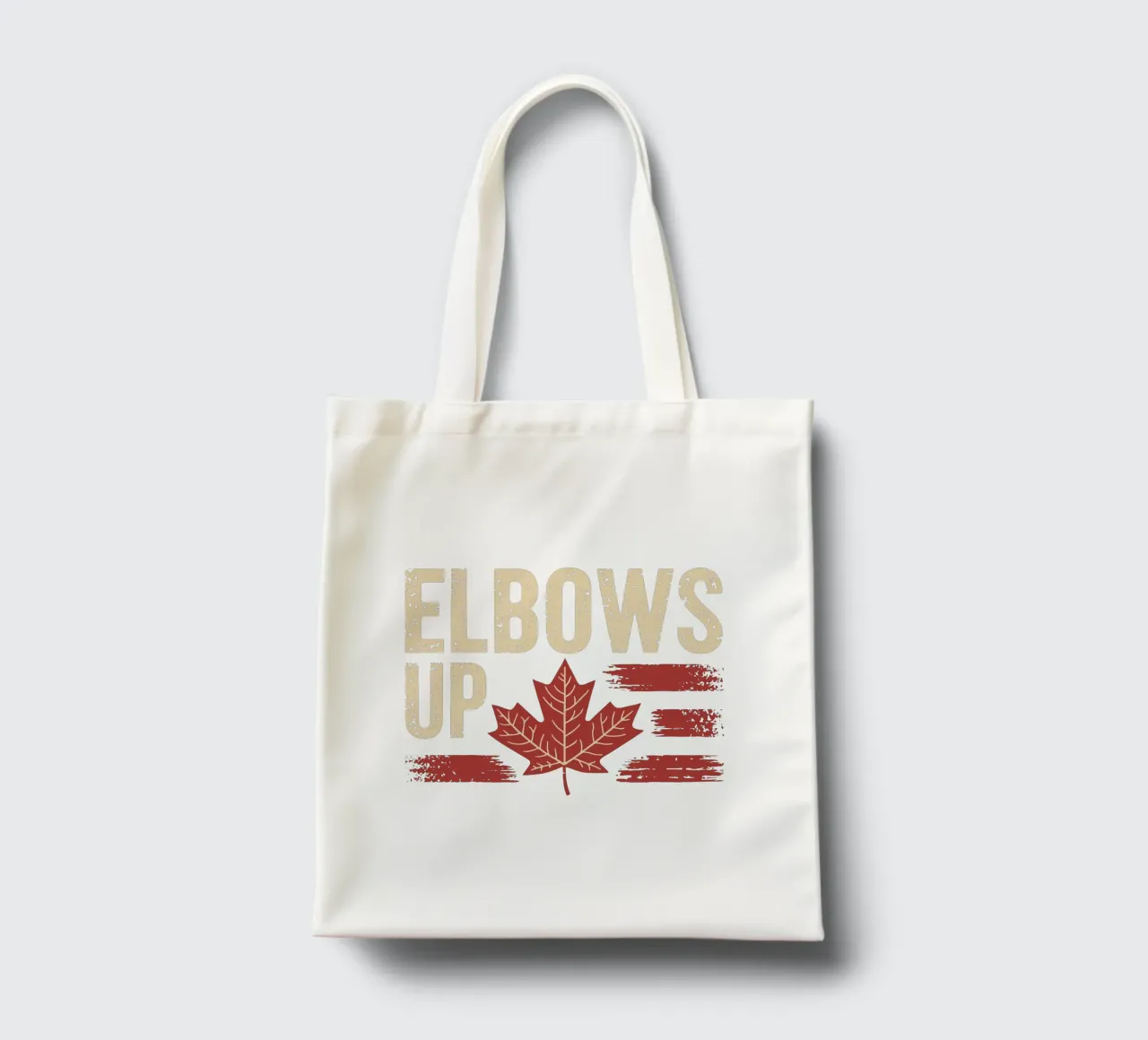 Elbows Up Kanada V5 Jutebeutel von heatherloulin