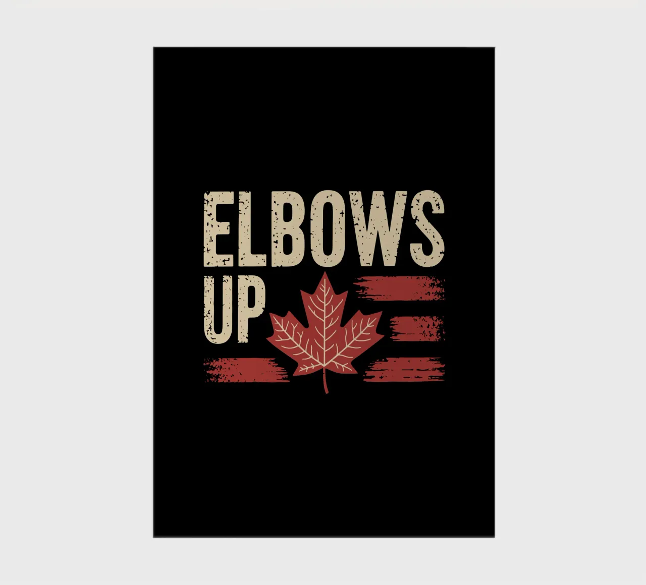 Elbows Up Kanada V5 Notizbuch von heatherloulin