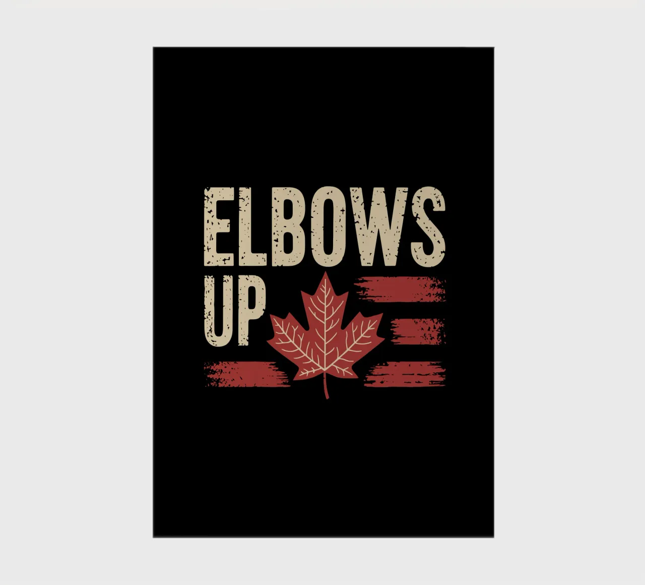 Elbows Up Kanada V5 Notizbuch von heatherloulin