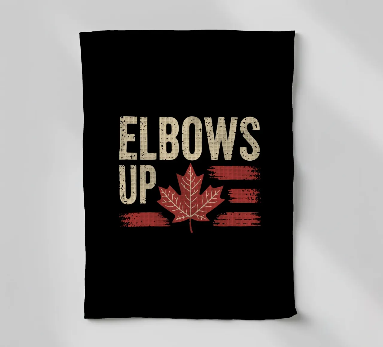 Elbows Up Kanada V5 Geschirrtuch von heatherloulin